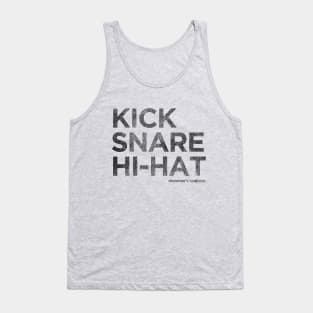 Kick, Snare, Hi-Hat Tank Top